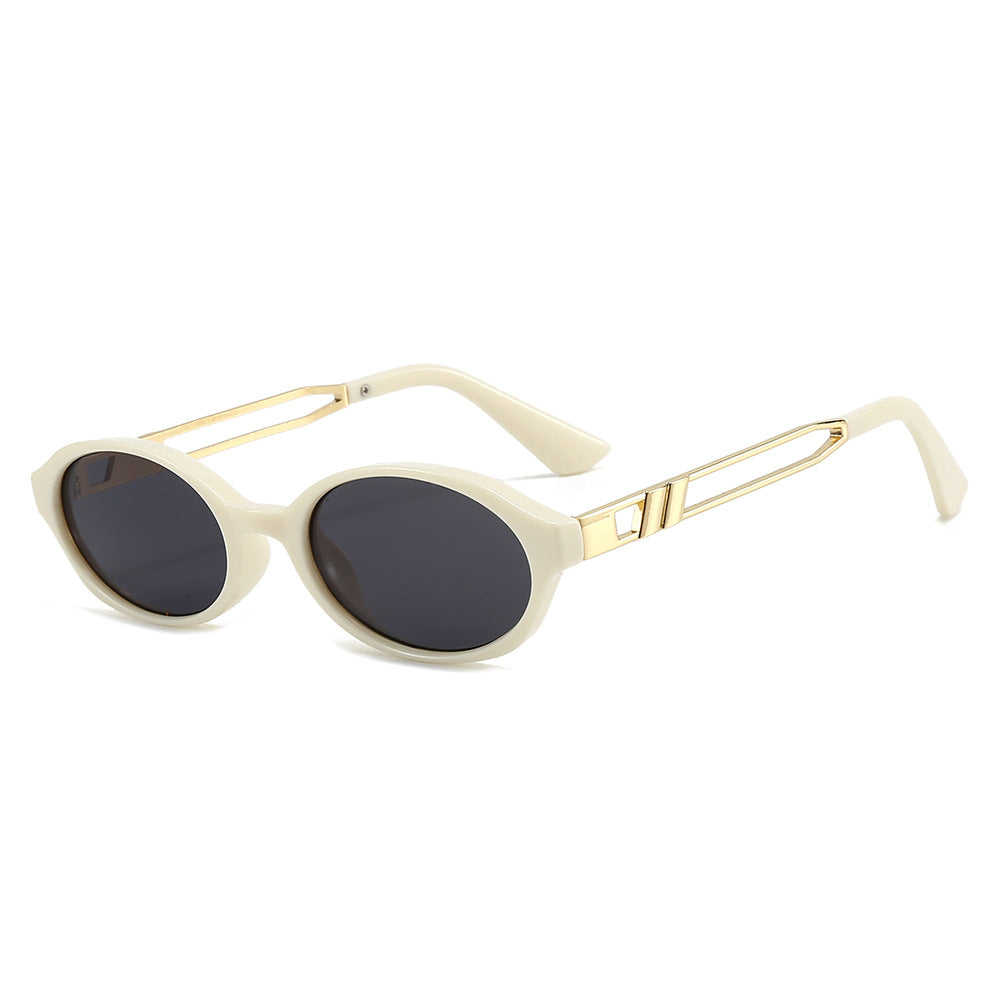 Damen Elegante Sonnenbrille im luxuriösen Schildpattdesign mit goldenen Metallakzenten Brehn