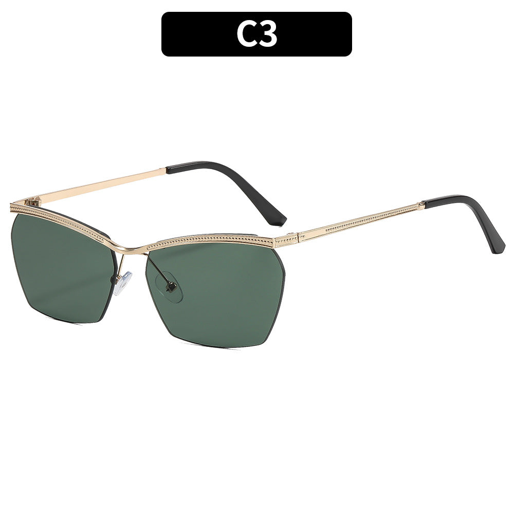 Damen Modische Sonnenbrille mit filigranem Rahmen und sanftem Farbverlauf Brehn