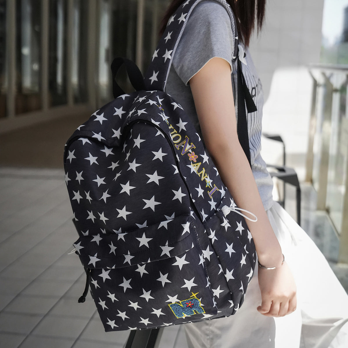 Stylischer Sternenmuster-Rucksack Brehn 1791204182