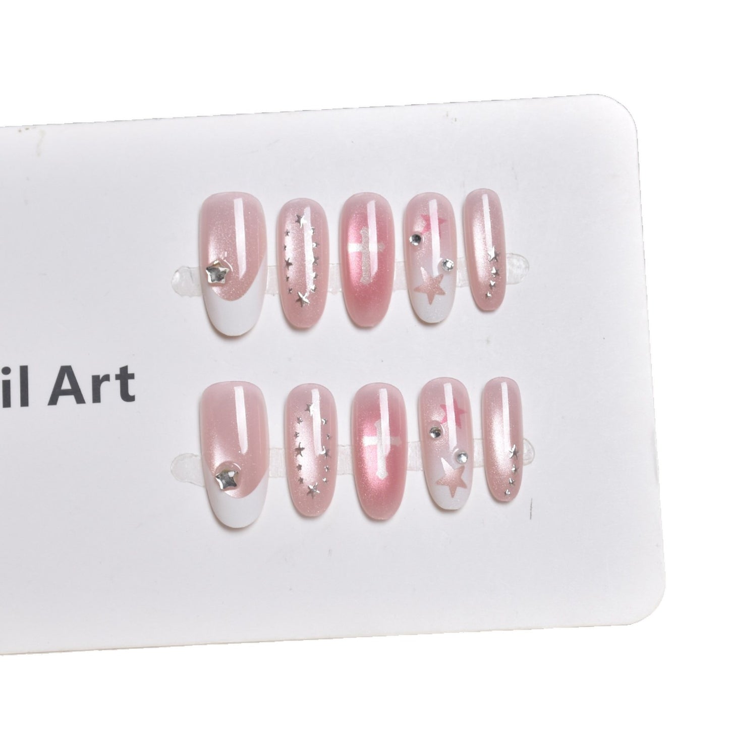 Dekoratives Ombre Press-On Nagelset Brehn