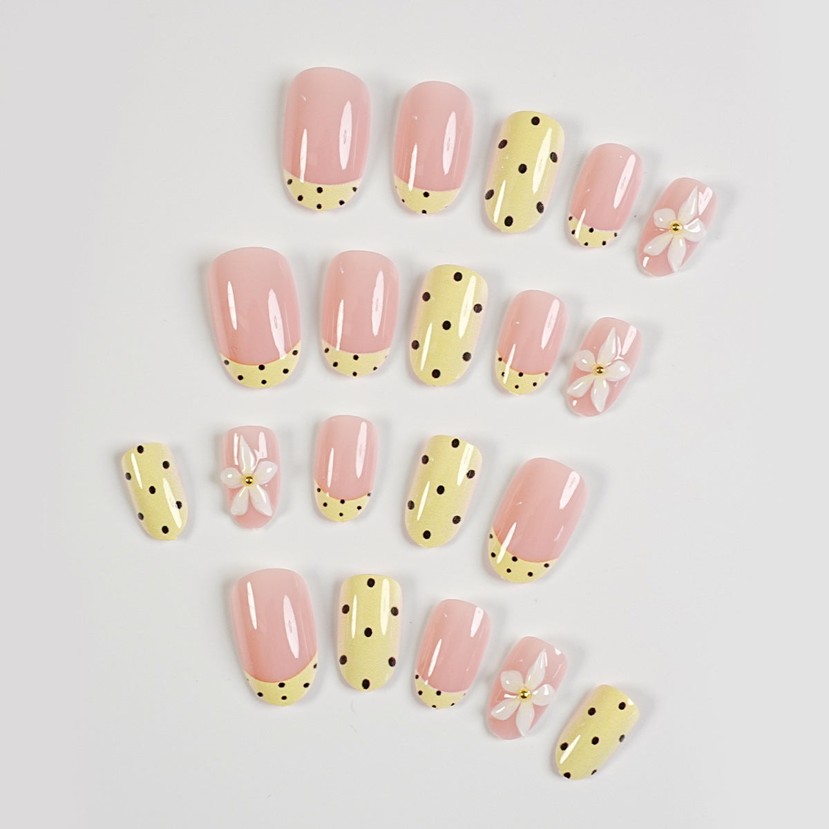 Künstlerisches Press-On-Nagelset