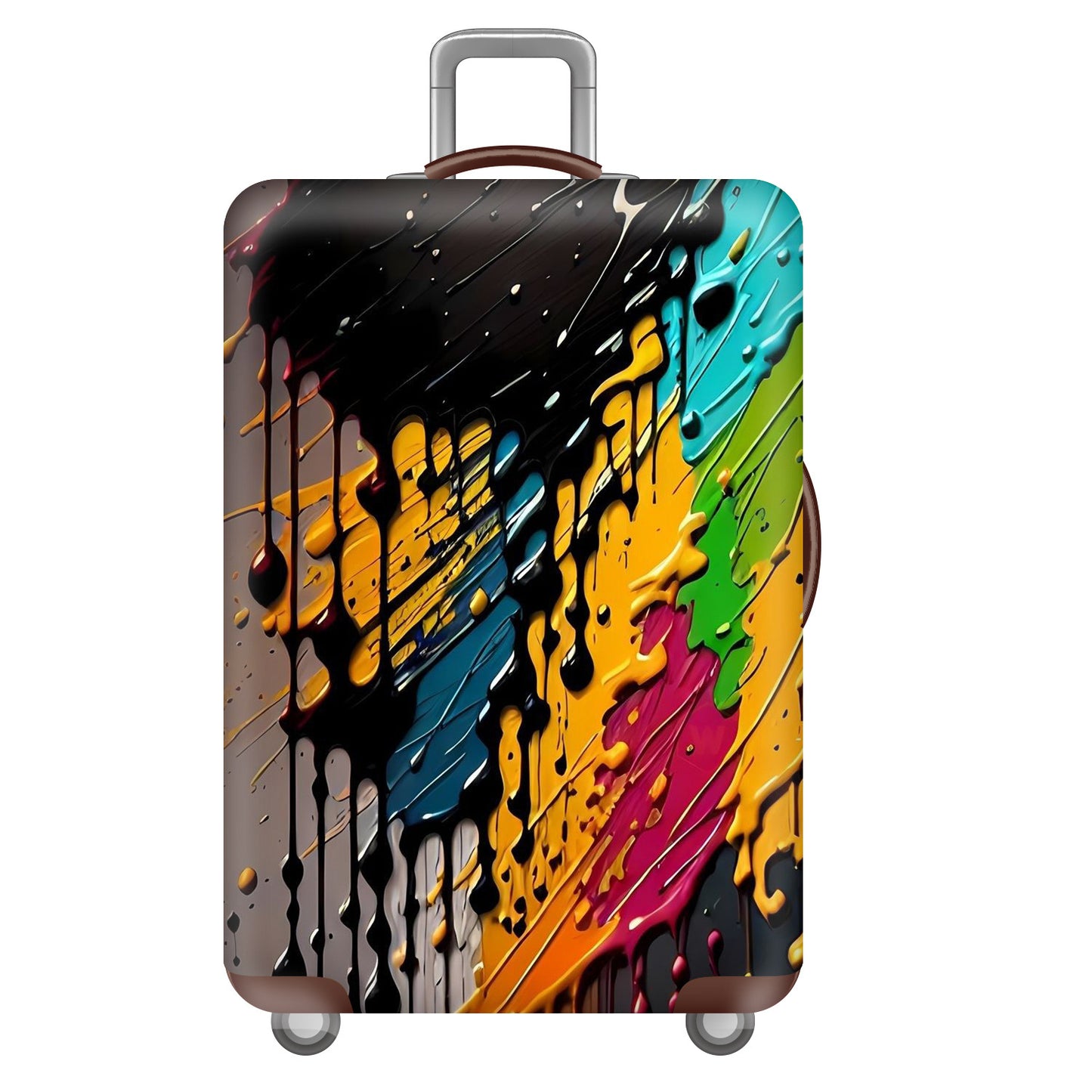 Unisex nan robuster Hartschalen-Trolley mit Polycarbonat-Außenschale und Autoemblem-Motiv Brehn