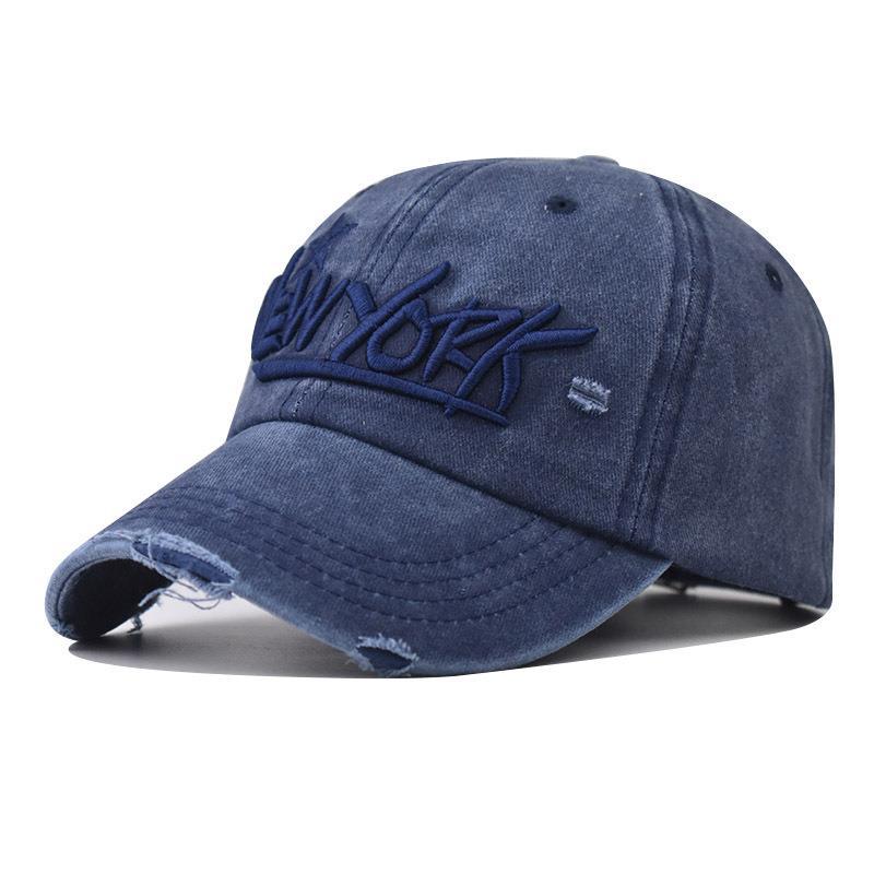Herren Distressed Casual Bestickte Mütze Brehn