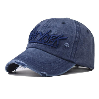 Herren Distressed Casual Bestickte Mütze Brehn