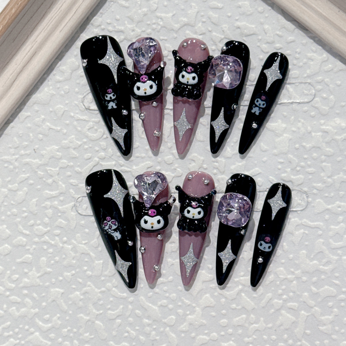 Themenbezogenes Dekoratives 3D Nagelkunst Set