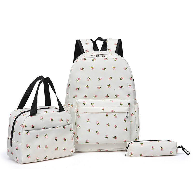 Rucksack-Set mit Einzigartigem Floralen Design und Praktischen Fächern Brehn
