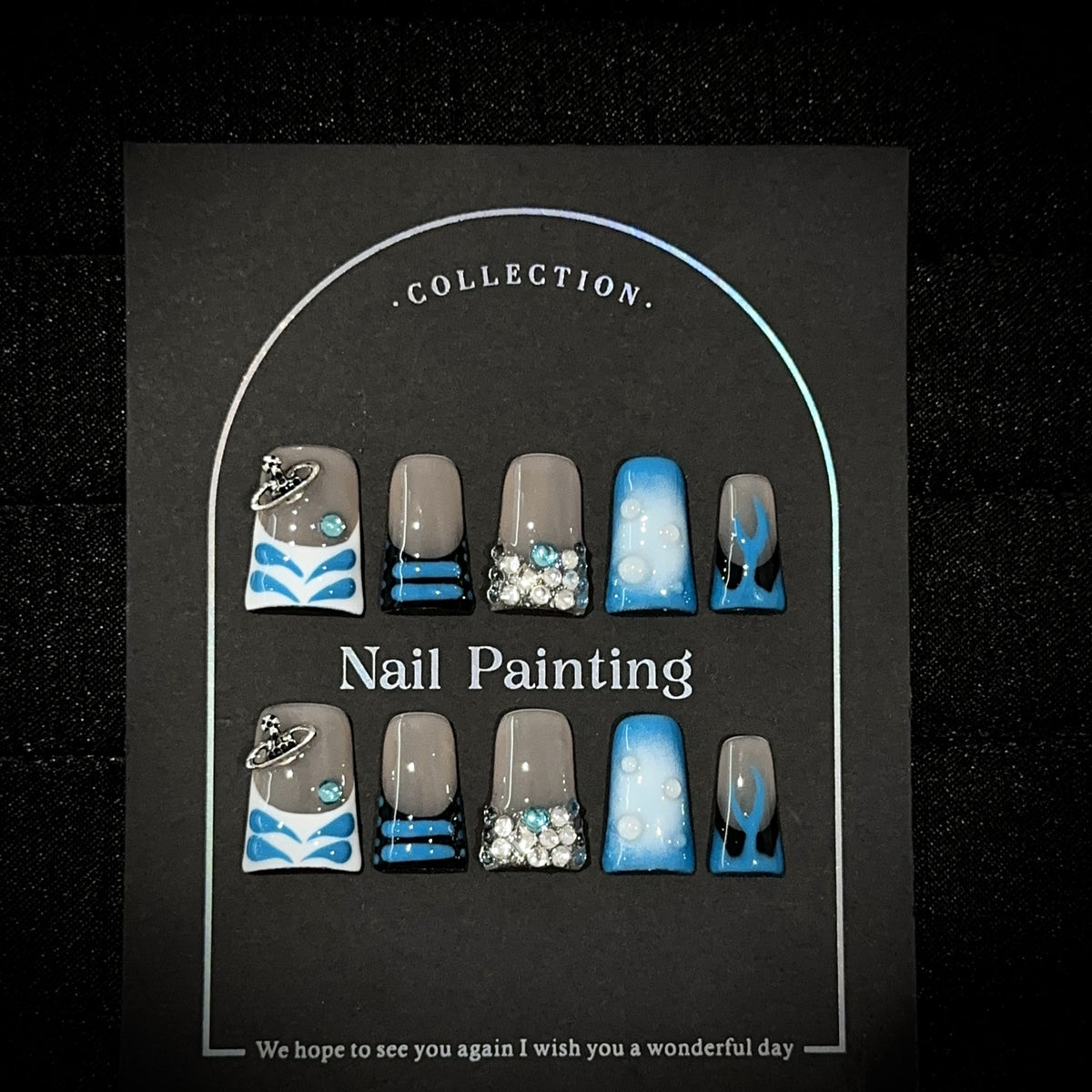 Kreative 3D Press-On Nagelkunst Kollektion
