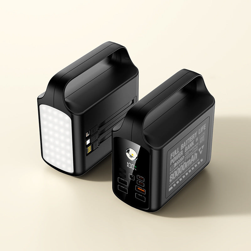 Tragbare Powerbank mit integrierter LED-Beleuchtung und hohe Kapazität Brehn