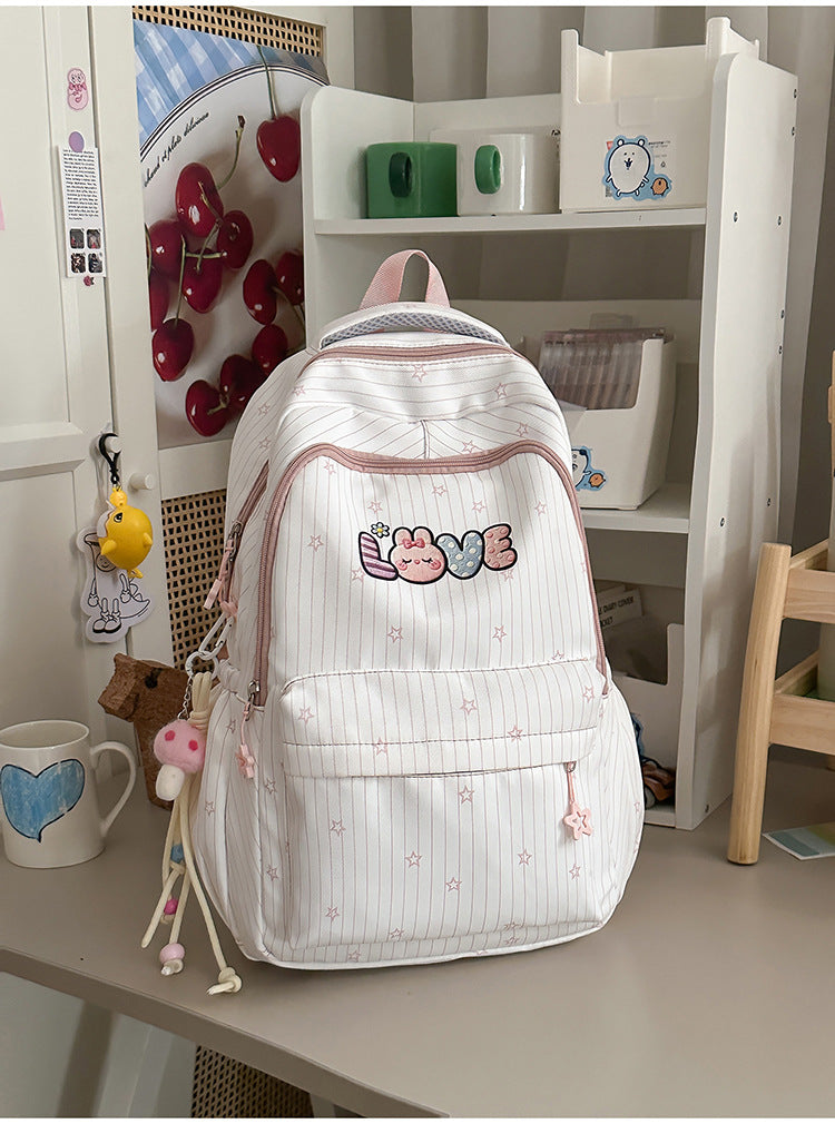 Verspielt Bestickter Schulrucksack Brehn
