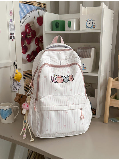 Verspielt Bestickter Schulrucksack Brehn