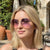 Damen stilvolle achtkantige Sonnenbrille mit innovativem Rahmen Brehn