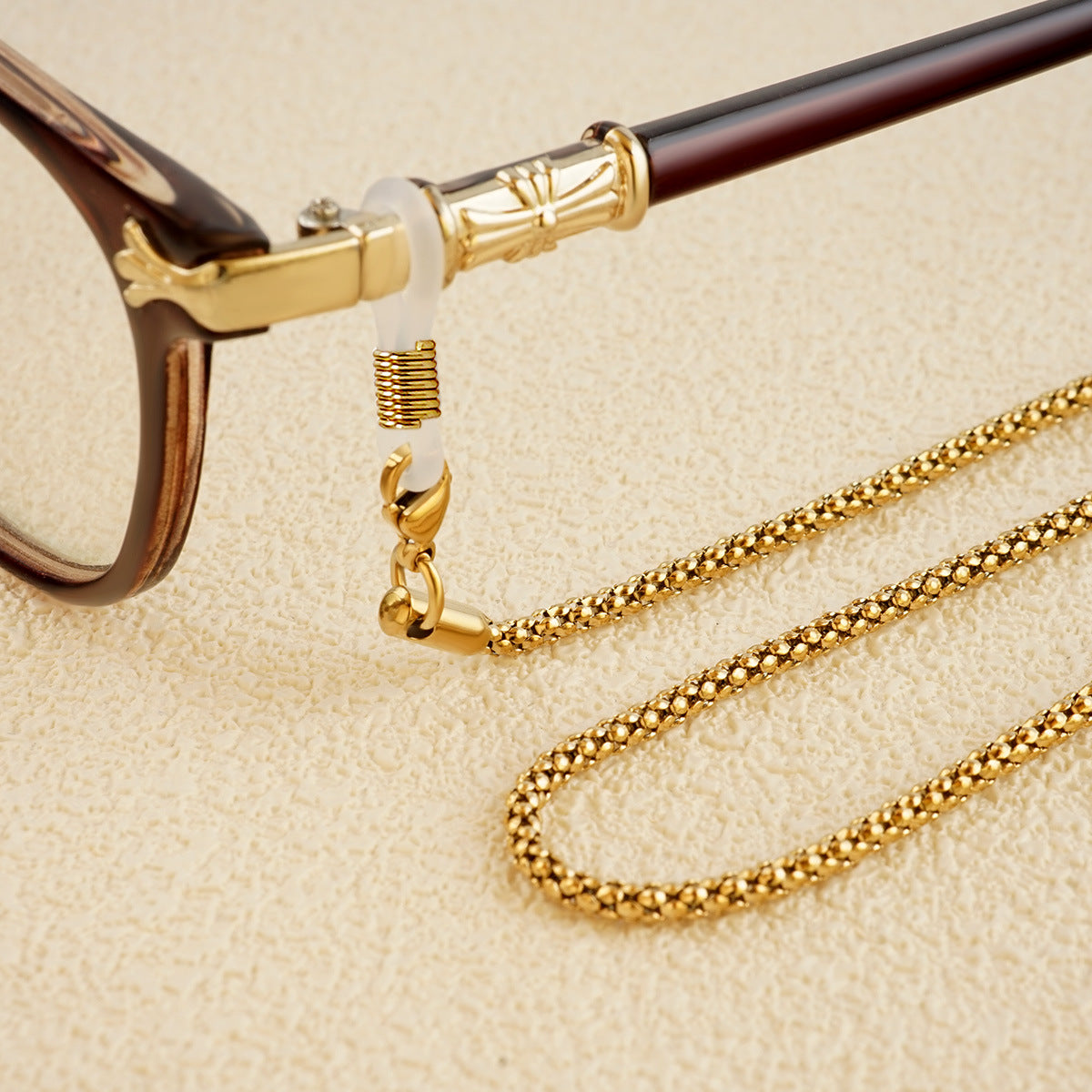Premium Metall Brille Kette Brehn
