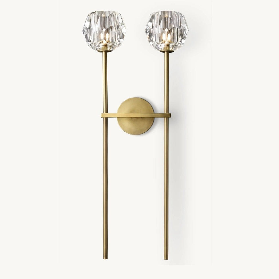 Elegante Kristall Wandleuchte