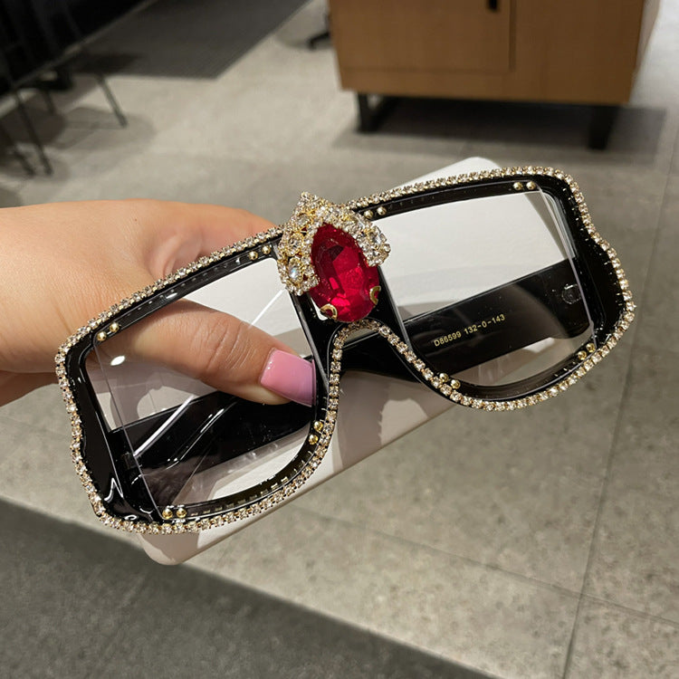 Damen Schmuckstein-verzierte Sonnenbrille Brehn