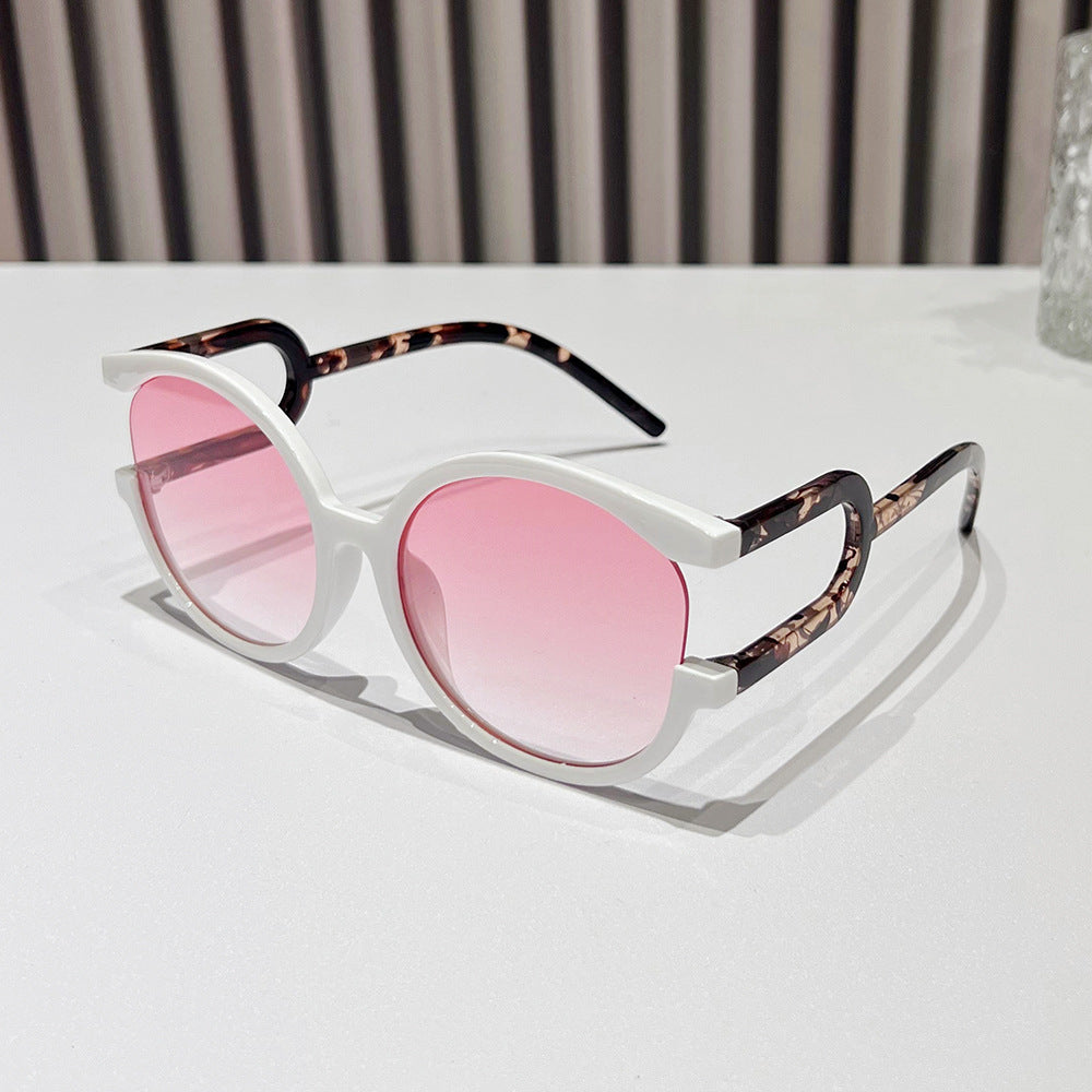 Avant-Garde Zirkuläre Rahmen Sonnenbrille Brehn