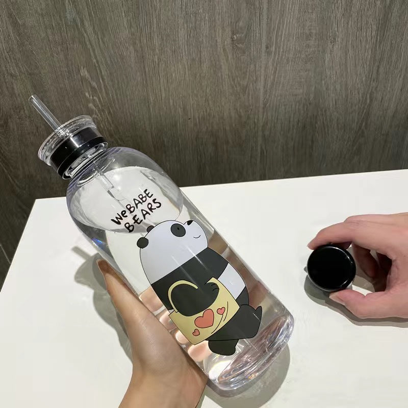 Damen kreative Trinkflasche mit verspieltem Pandadesign Brehn