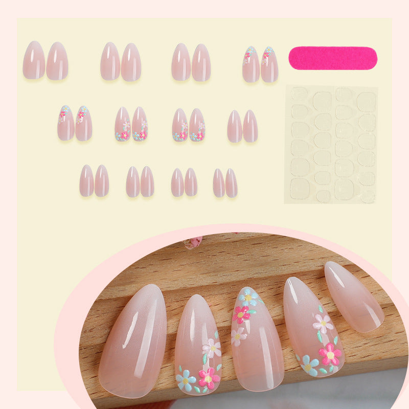 Floral Decorative Press-On Nail Set Brehn 1788496020