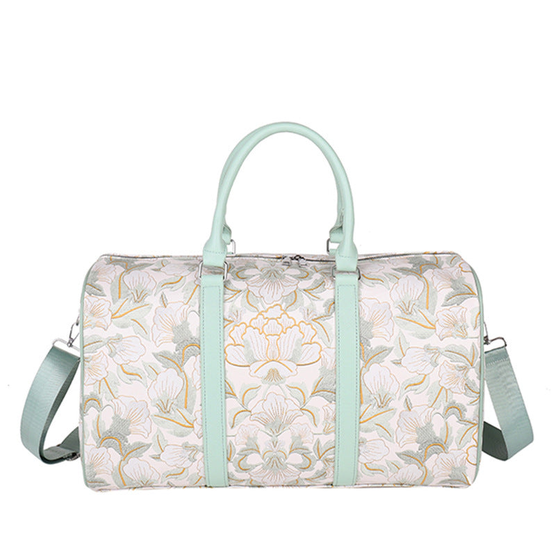 Elegante Blumenmuster Reise Duffle Bag Brehn