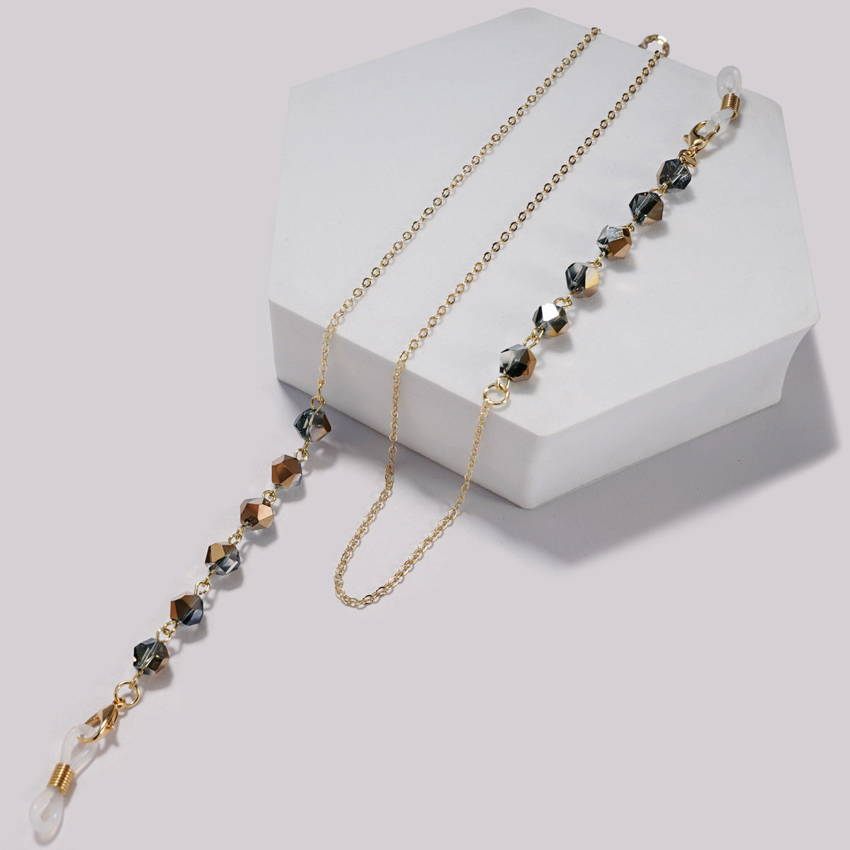 Elegante Kristallperlen Brille Kette Brehn