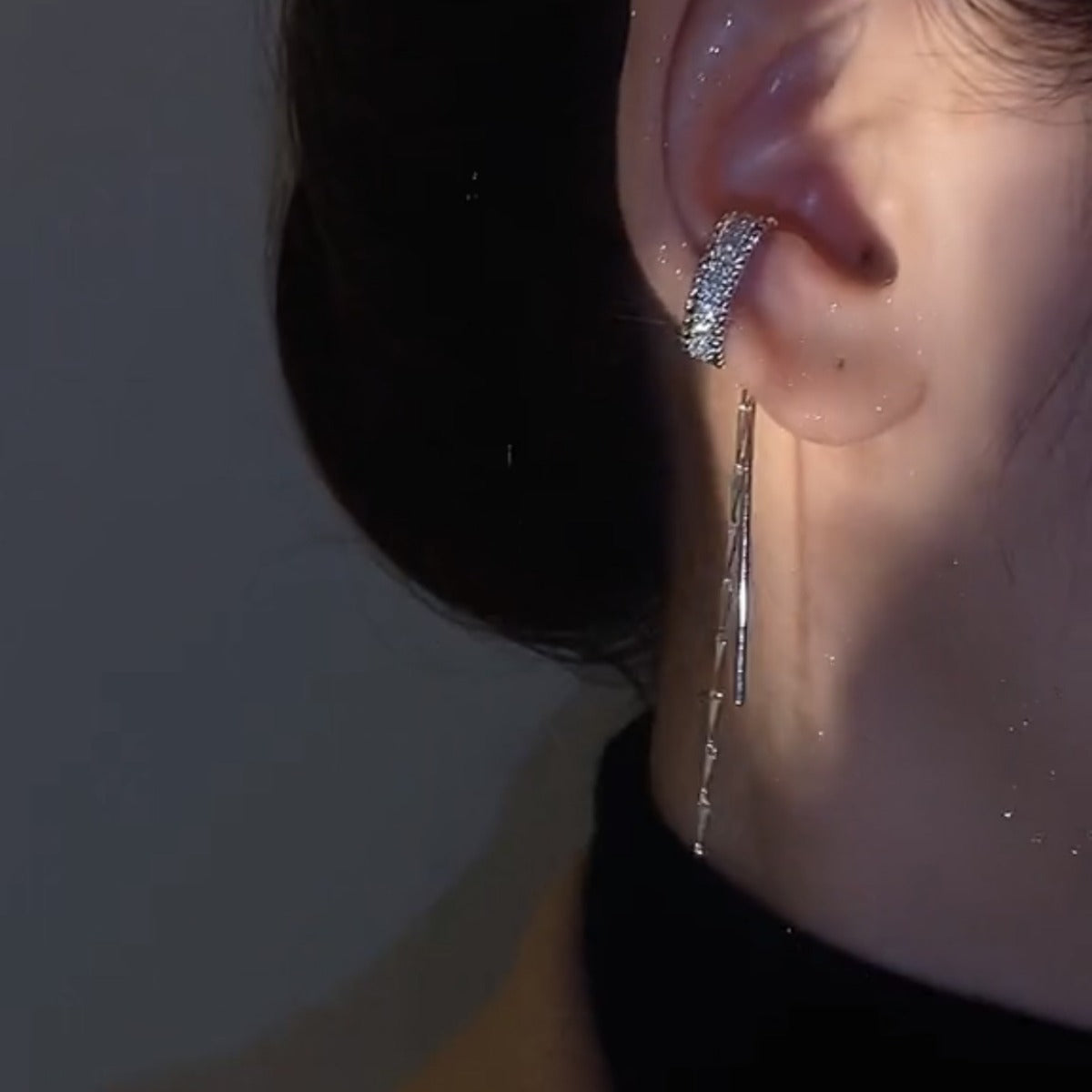 Glamouröse Ohrringe mit Funkelnden Steinen Brehn