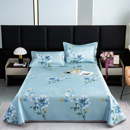 Damen edles Bettüberwurf aus hochwertigem Stoff mit floralen Motiven Brehn
