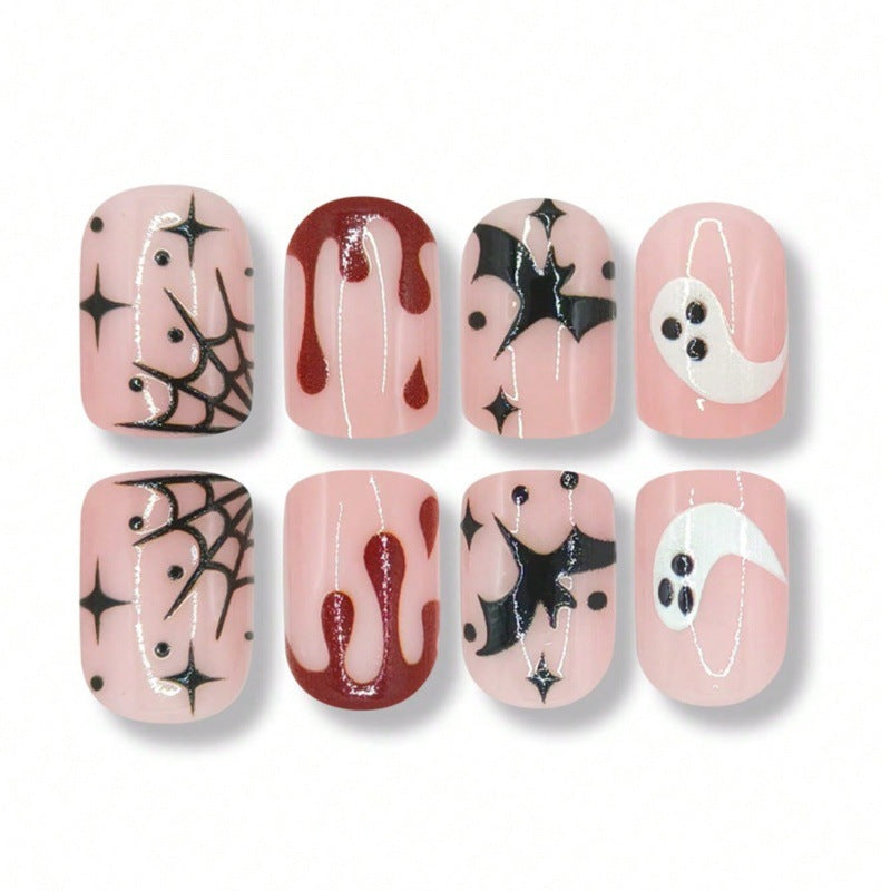 Künstlerische Halloween-Themen Nagelkunst Brehn