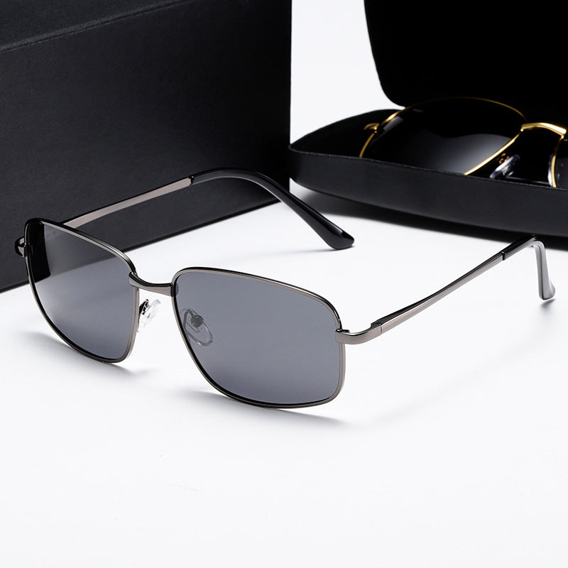 Damen elegante Sonnenbrille mit modernem Metallrahmen Brehn