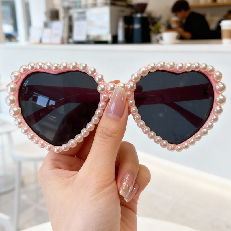 Herzförmige mit Strass verzierte Sonnenbrille Brehn
