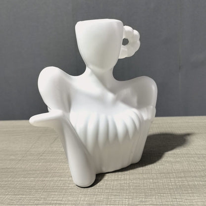 Dekorative Damenfigur Gießkanne Brehn