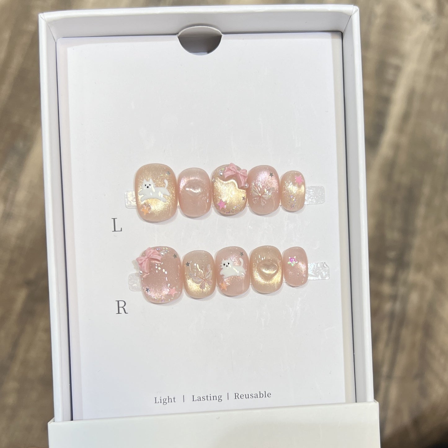 Dekoratives Press-On Nagelkunst Set Brehn
