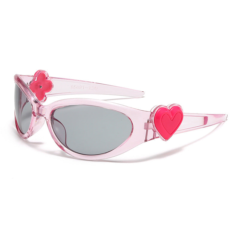 Damen modische Sonnenbrille im stilvollen Herzdesign Brehn