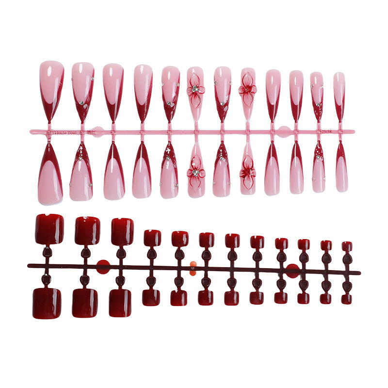 Elegantes dekoratives Press-On-Nägel-Set Brehn 1788496206