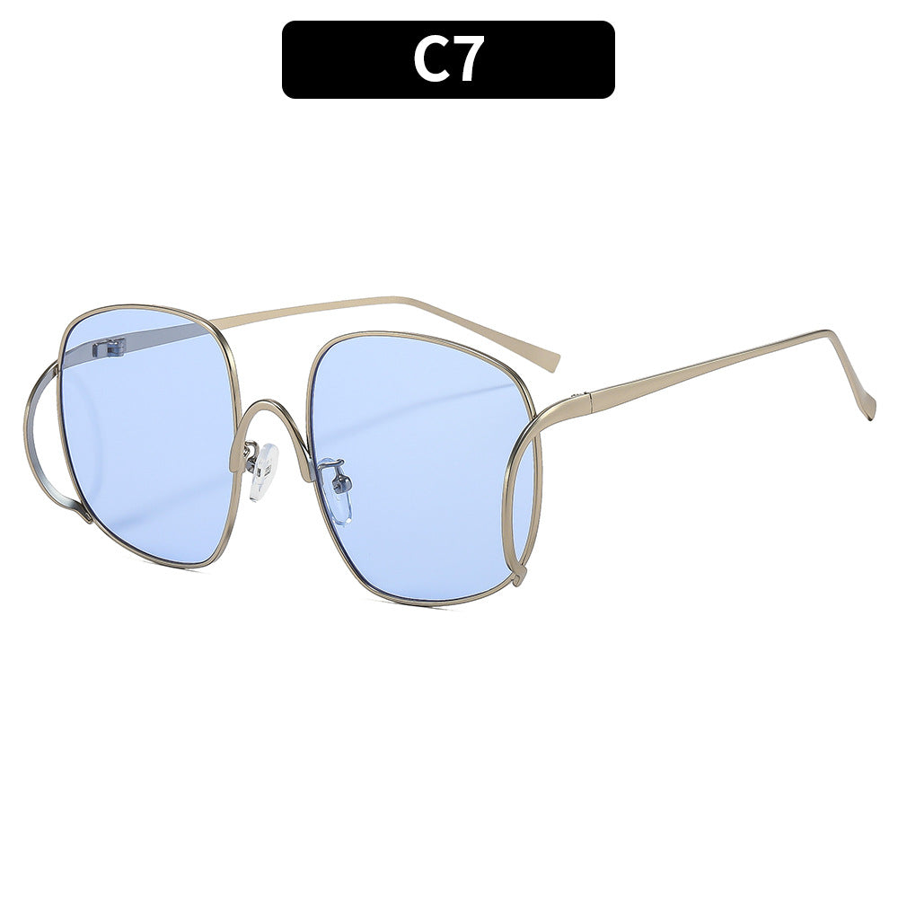 Luxuriöse Übergroße Quadratische Sonnenbrille