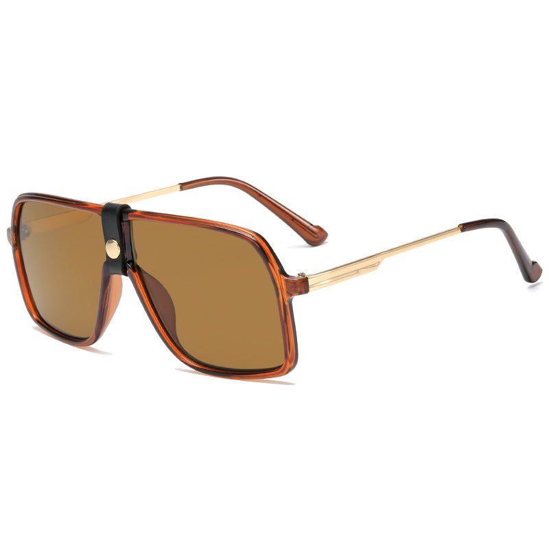 Damen Oversized Sonnenbrille mit modischem Rahmen und Sonnenbrillengläsern Brehn