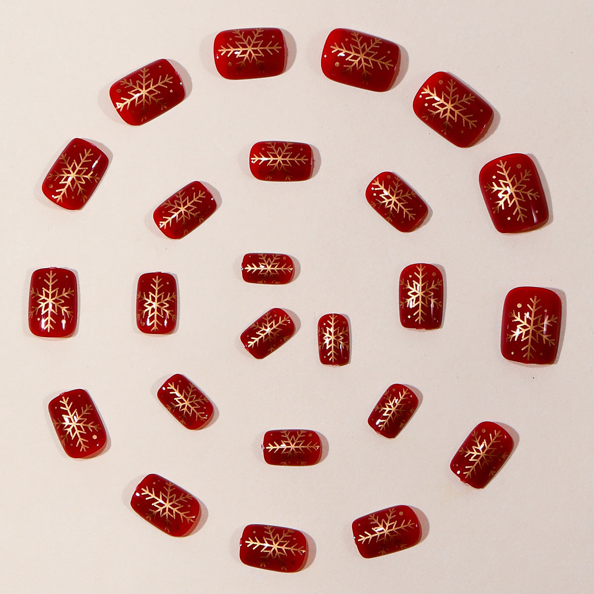 Festliche Schneeflocken-Nagelkunst-Set Brehn