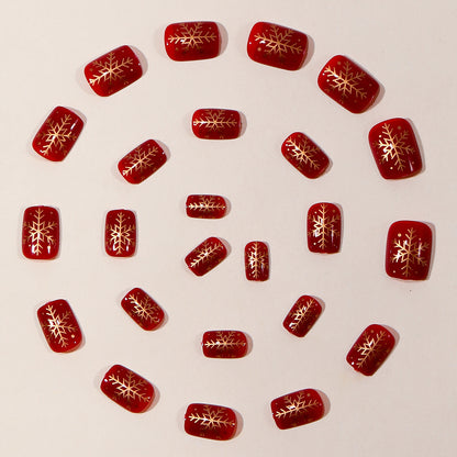 Festliche Schneeflocken-Nagelkunst-Set Brehn