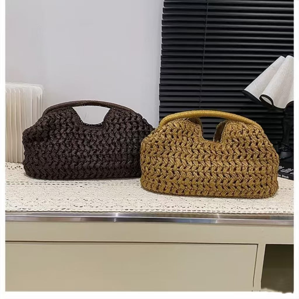 Praktische Bast-Handtasche Brehn