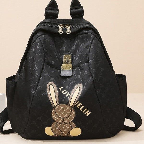 Süßer Bunny Print Rucksack Brehn