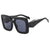 Damen oversized Sonnenbrille im markanten quadratischen Design Brehn