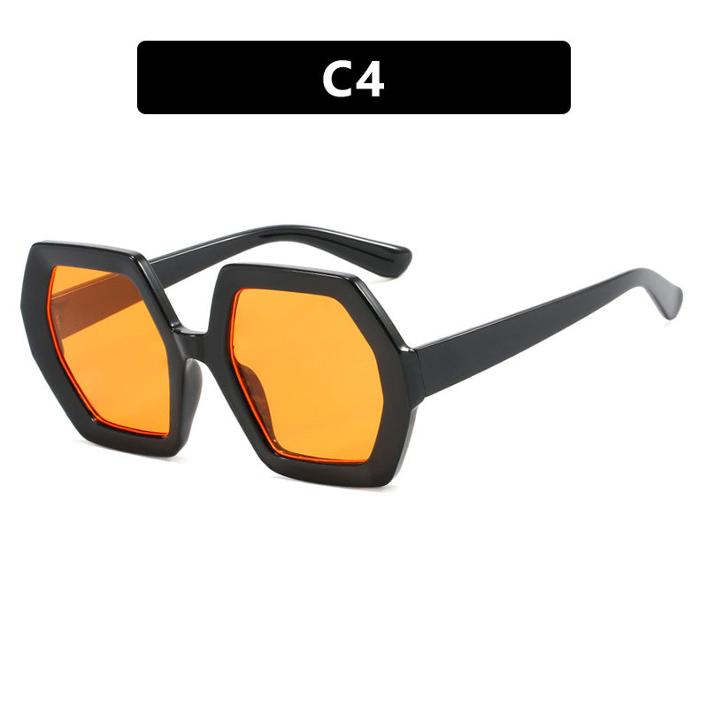 Damen innovative hexagonale Sonnenbrille Brehn