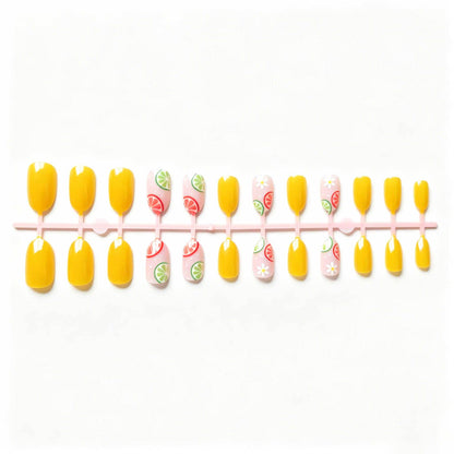Kreatives zitrusinspiriertes Nail Art Set