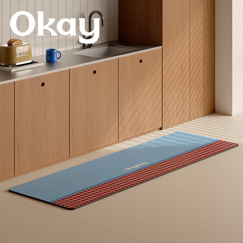 Anti-Fatigue Long Kitchen Runner Mat with Memory Foam Support