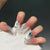 Premium Glossy Nagelverlängerungen mit Strassdetail Brehn