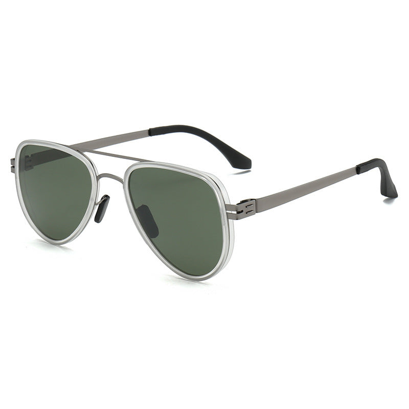 Damen Aviator-Sonnenbrille mit robustem Metallrahmen und polarisierenden Gläsern Brehn