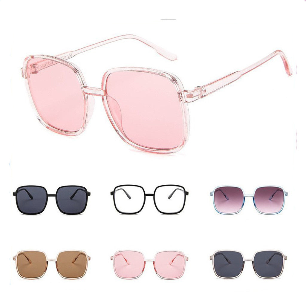 Damen quadratische Sonnenbrille mit braunen Gläsern und modischem Rahmen Brehn