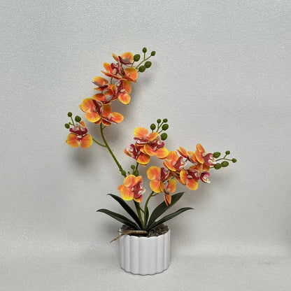 Künstliches Orchideenblumenarrangement für Wohnkultur und Innendekoration