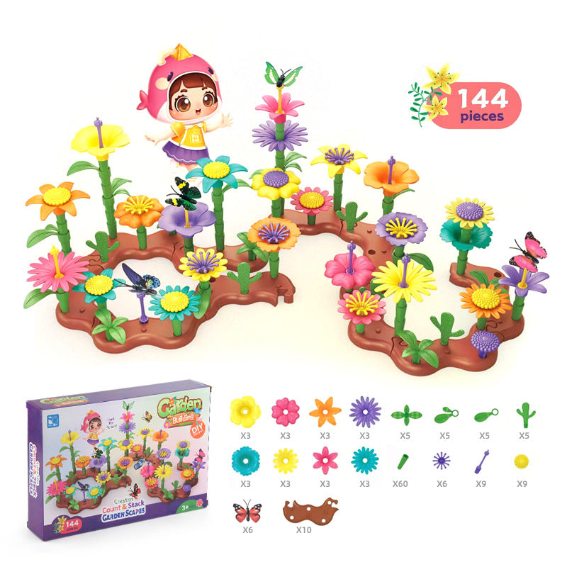 Brehn | Blumen Bauklötze Set