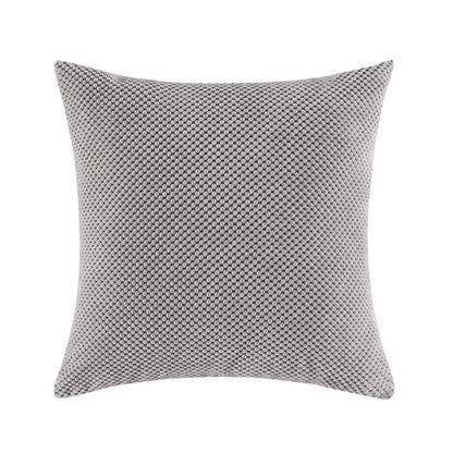 Quadratischer dekorativer Kissenbezug mit handtuftetem Pompon‑Tufting und weichem Baumwollmix Brehn