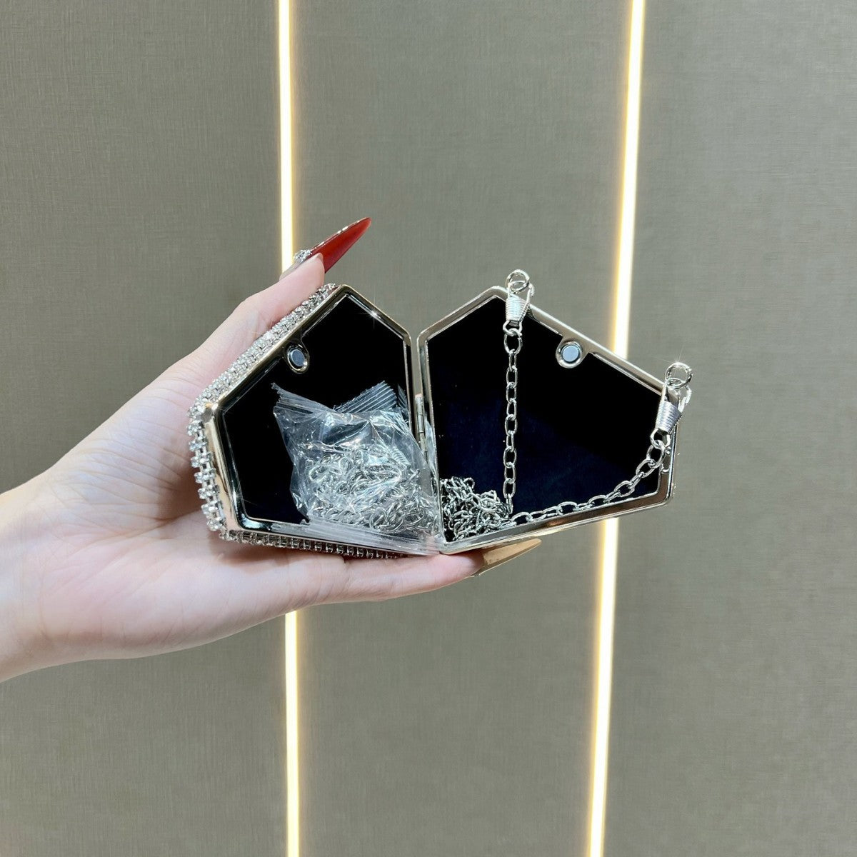 Dekorative Geometrische Clutch