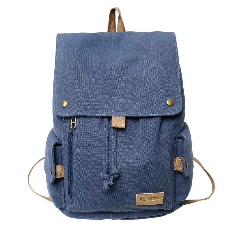 Robuste Leinwand Wanderschulrucksack Brehn
